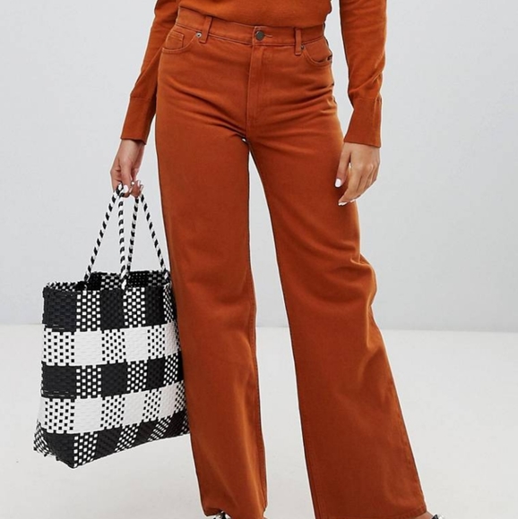 Monki Yoko Brown Jeans - Brown | Jeans | PSYKHE Fashion